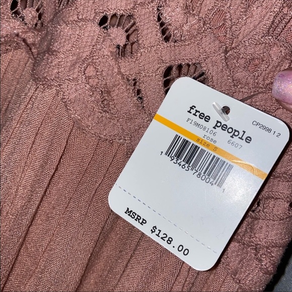 NWT Free People Adella Maxi Slip Dress Pink - Picture 5 of 8